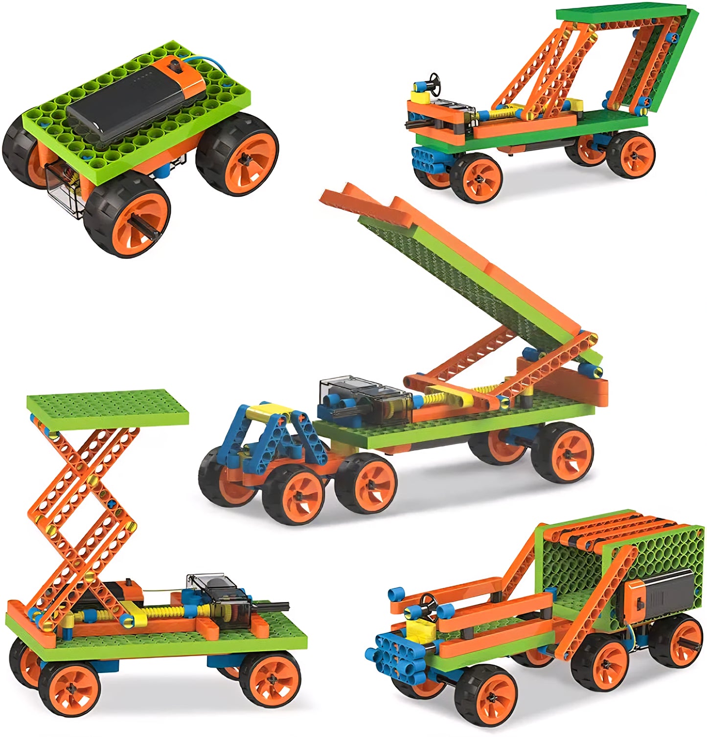 BLIX Power Screw – Robotics & STEM Building Kit for Kids (7-in-1 Motorized Models)