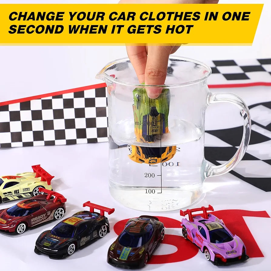 6-Pack Color Changing Alloy Cars – Magic Water-Activated Toy Set