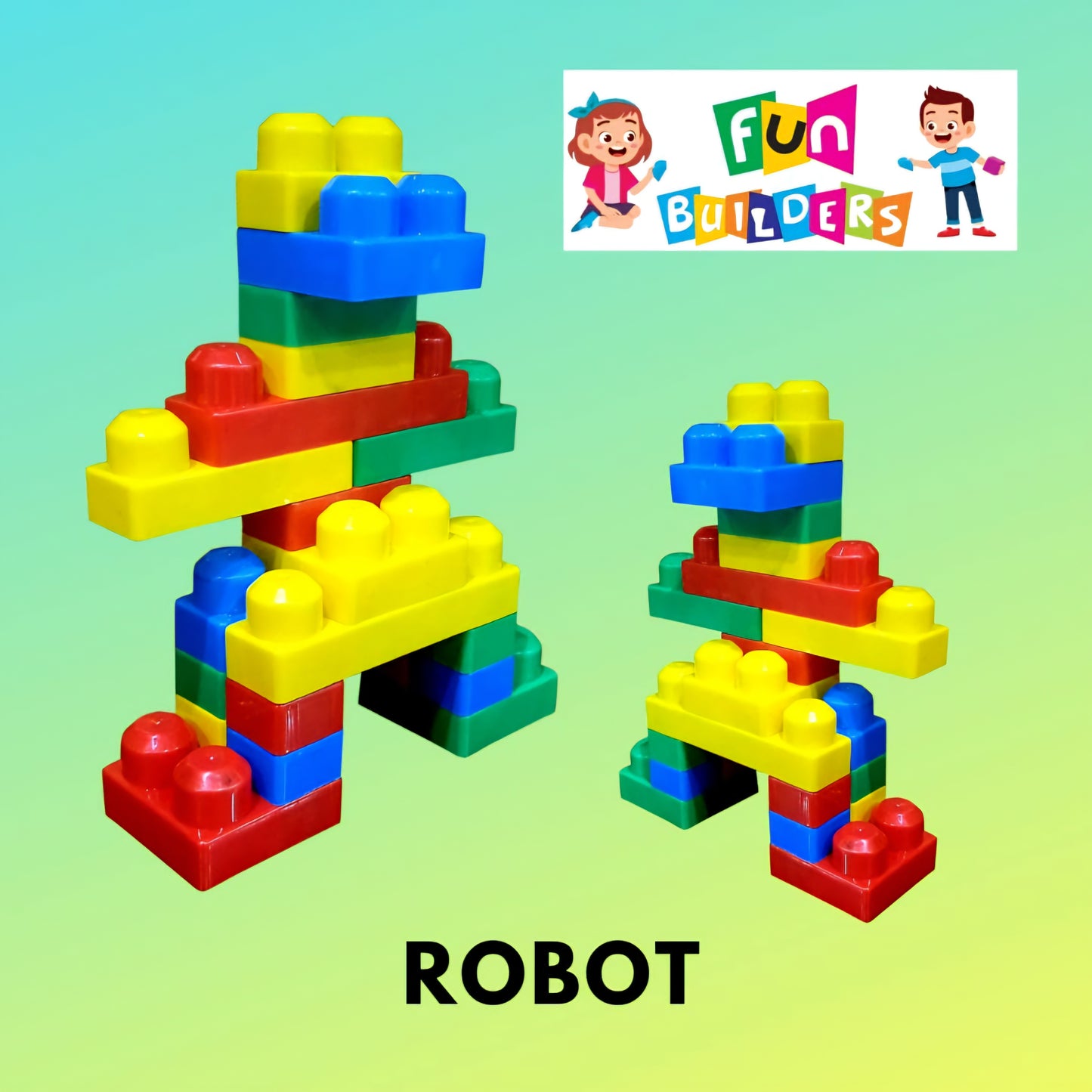 Fun Builders Blocks – 35-Piece Creative Building Set for Kids