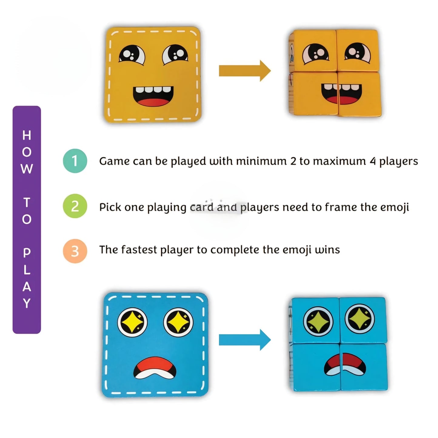 ToyBuddy Wooden CrazyFace Puzzle – Fun Brain Teaser for Kids & Adults