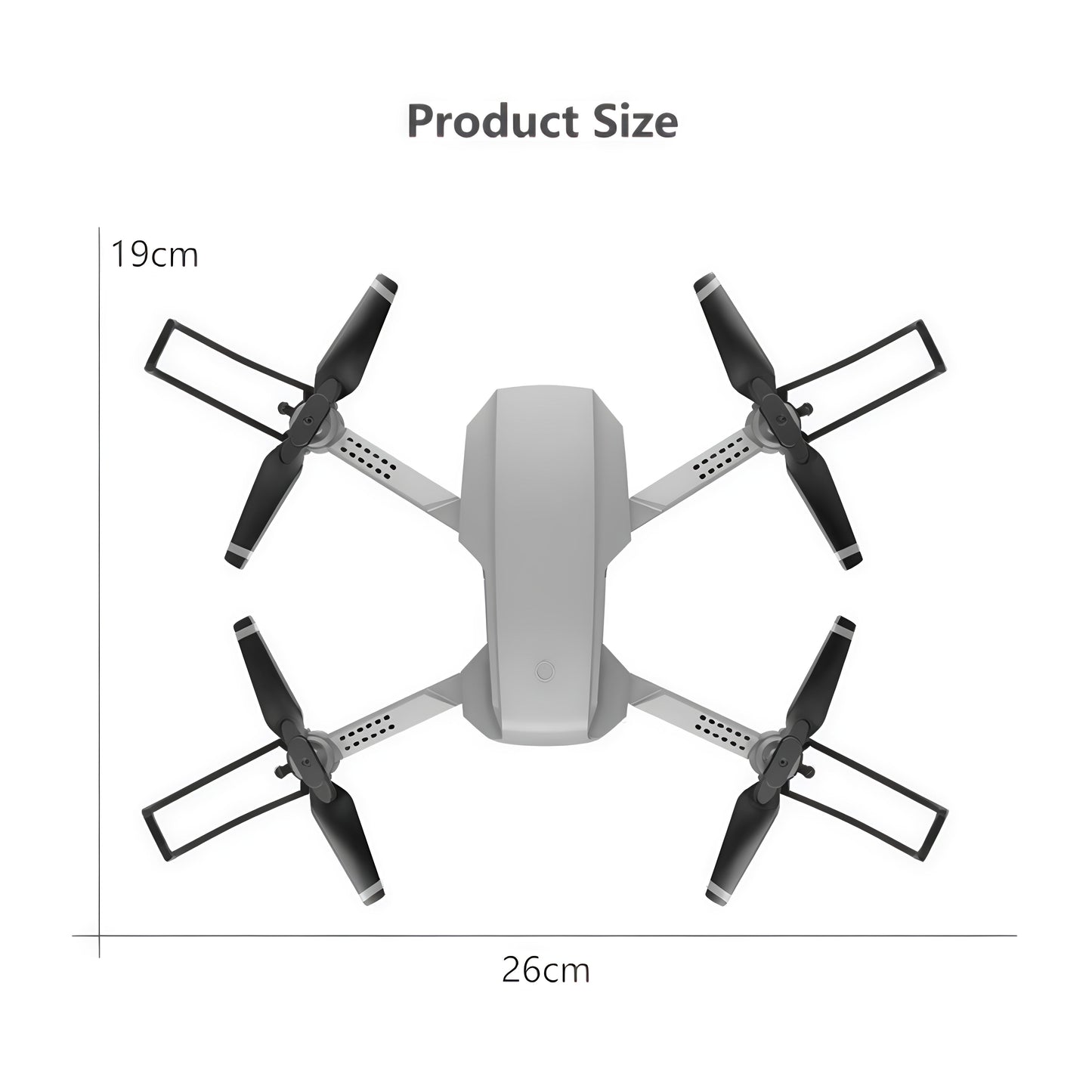 Foldable 4K Mini Drone with Dual Camera, WiFi FPV & Altitude Hold – Perfect Gift for Boys & Beginners