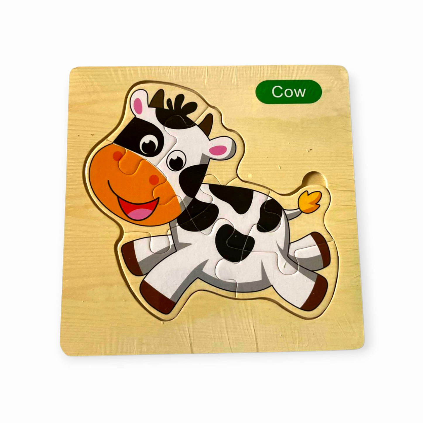 Brainy Blocks™ Wooden Puzzle (Duck , Panda , Cow , Cock , Elephant) – Boost Skills While They Play!