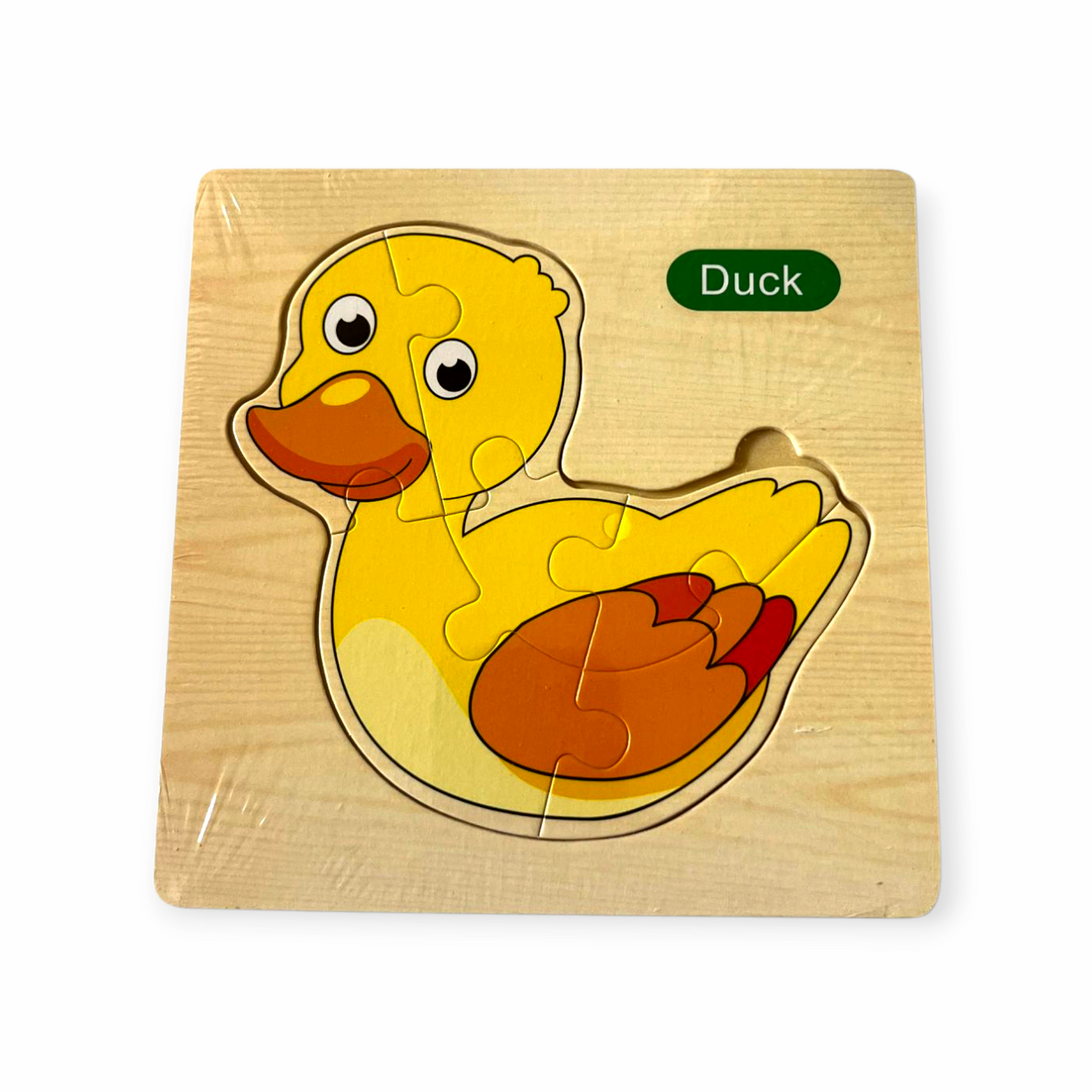 Brainy Blocks™ Wooden Puzzle (Duck , Panda , Cow , Cock , Elephant) – Boost Skills While They Play!