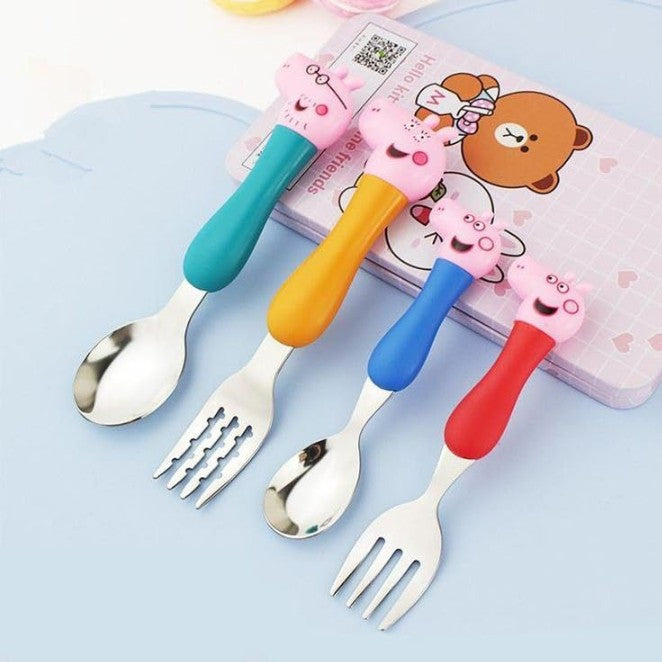 Peppa Pig Spoon Set – Cute & Safe Mealtime Fun for Kids