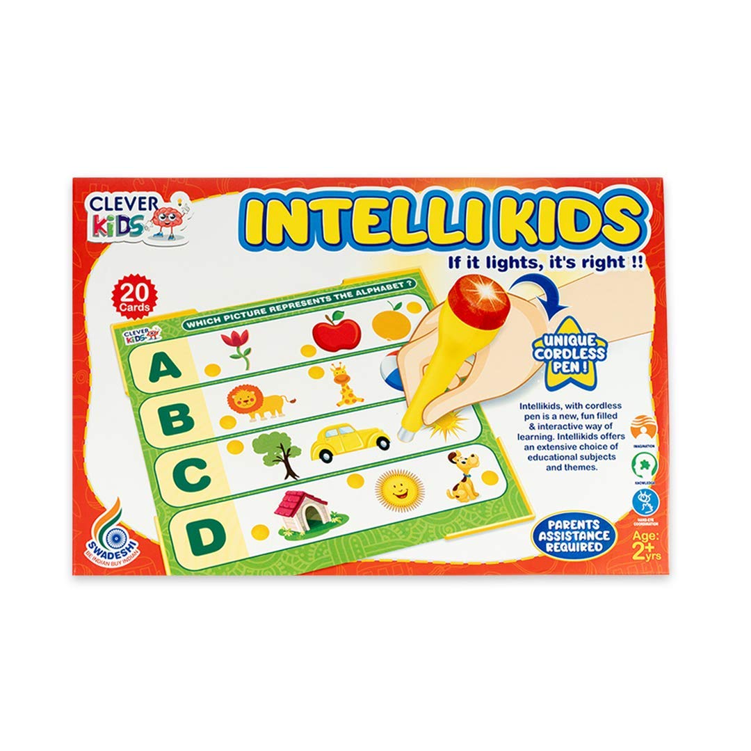 Intelli Kids (ABC) – If It Lights, It’s Right! Smart Learning Game with Magic Pen & Cards