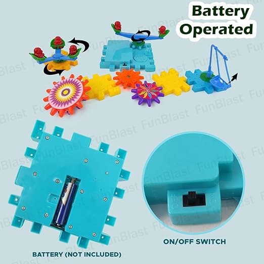 Gears & Building Blocks Set – 81-Piece Creative Construction Toy for Kids!
