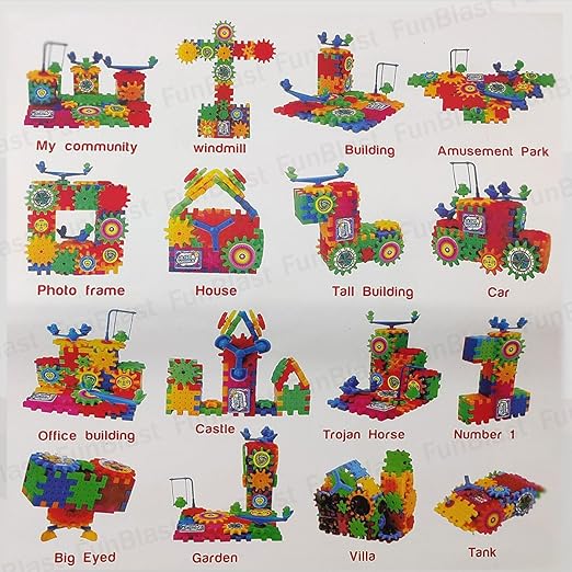 Gears & Building Blocks Set – 81-Piece Creative Construction Toy for Kids!