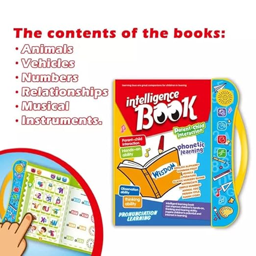 Interactive Phonics Learning Study Book – Fun Way to Learn Sounds & Words! Age 3+