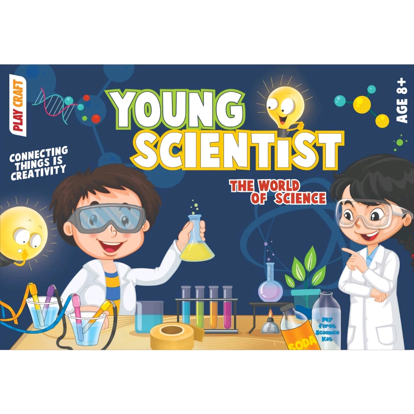 Young Scientist DIY Science Kit by Play Craft – Learn Light, Magnetism & Electricity | STEM Toy for Kids 8+ | ToyBuddy