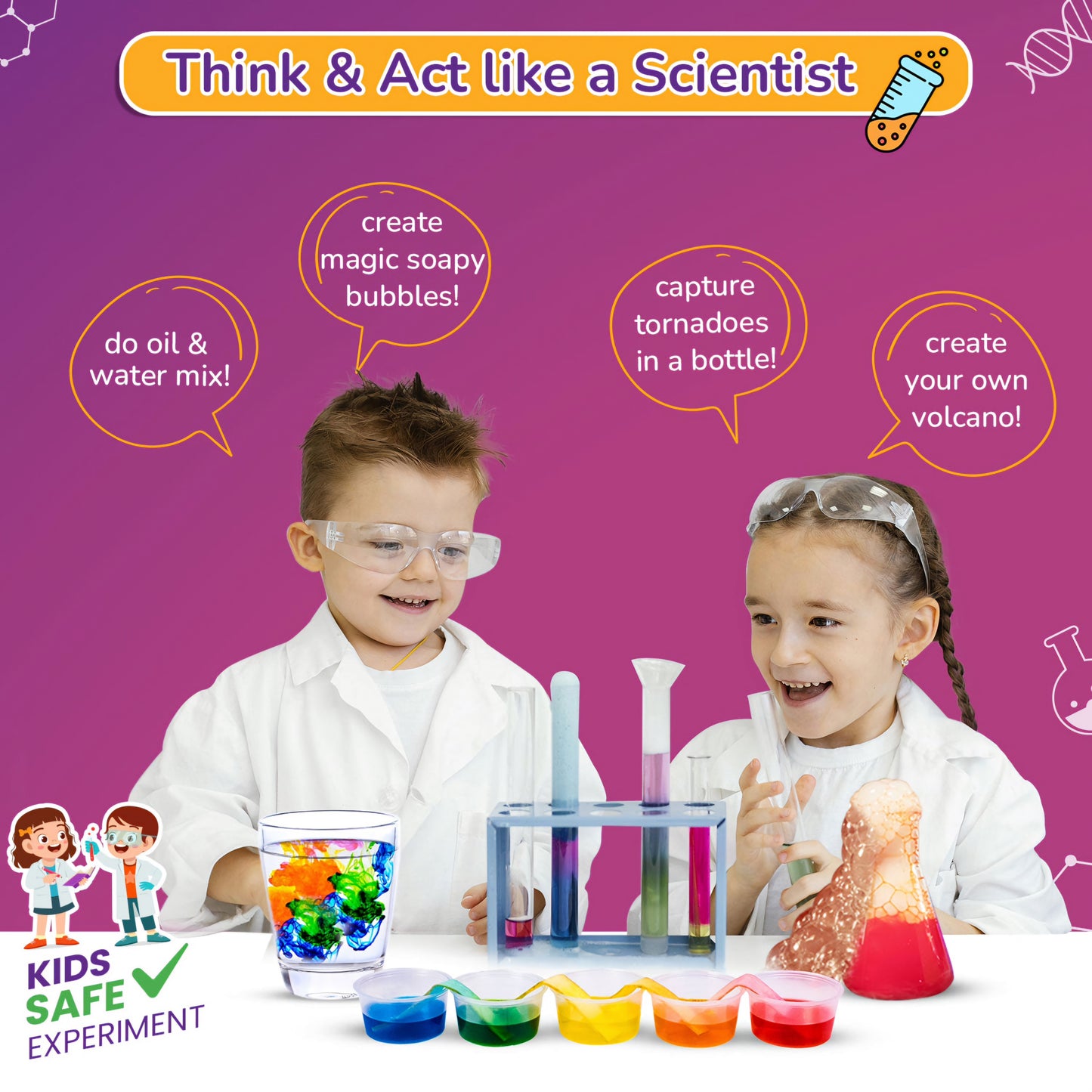 Young Scientist DIY Science Kit by Play Craft – Learn Light, Magnetism & Electricity | STEM Toy for Kids 8+ | ToyBuddy