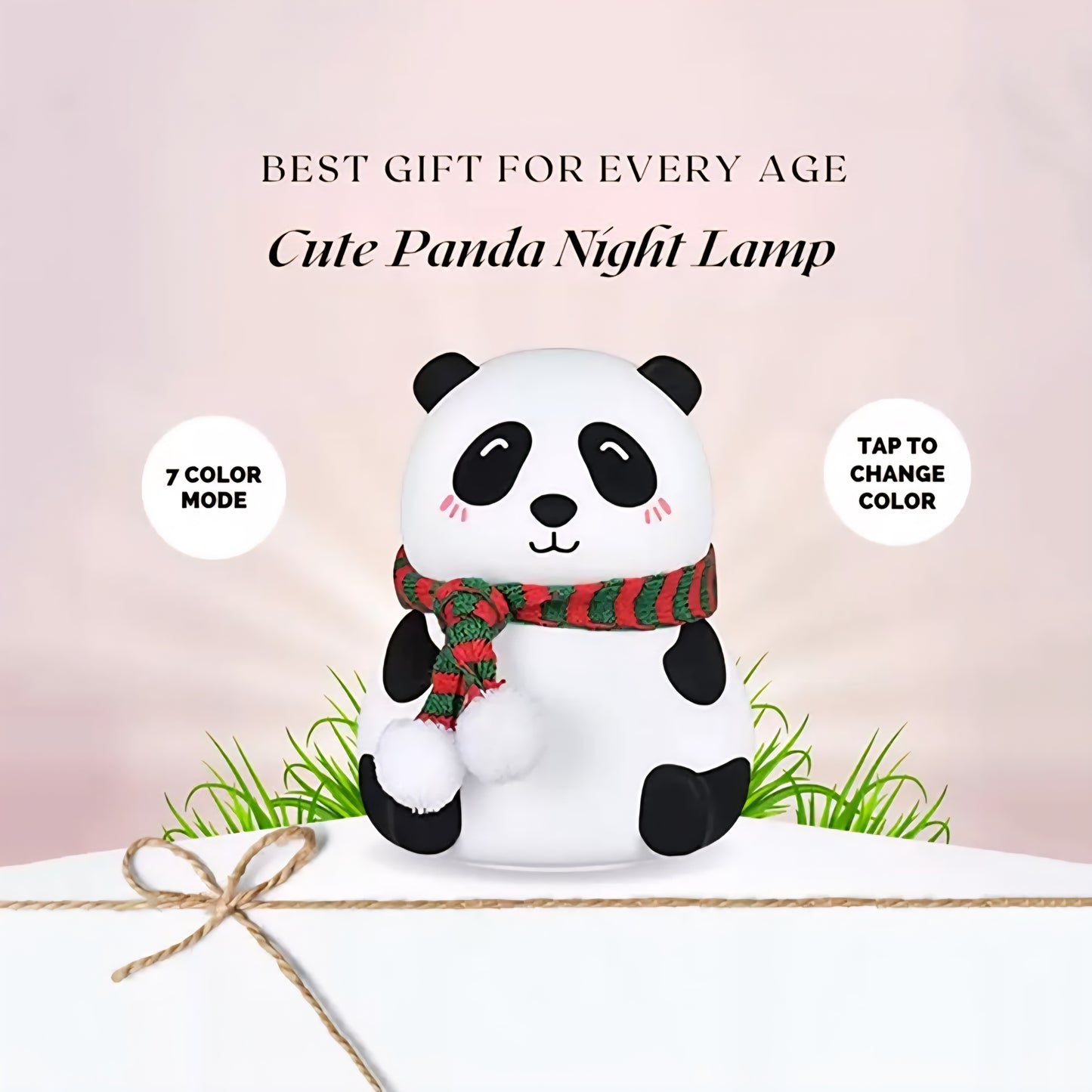 Panda Night Lamp – USB Rechargeable Decorative Light with Gesture Control
