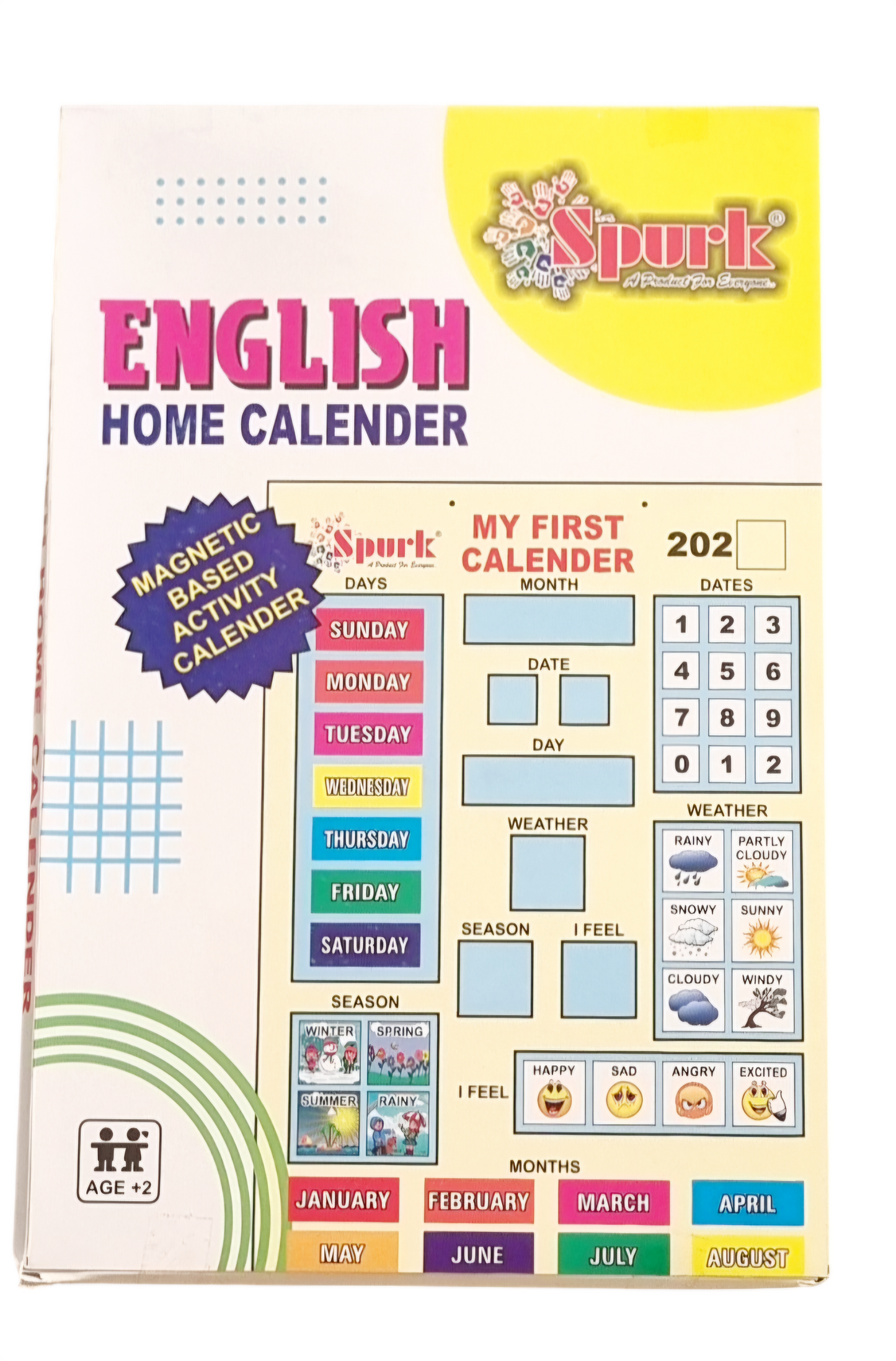 My First Magnetic Calendar – Daily Learning Toy with Mood, Weather, Days & Months | Preschool Educational Toy for Kids | ToyBuddy