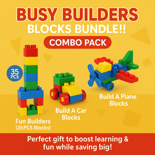 Busy Builders Blocks Bundle Combo Set