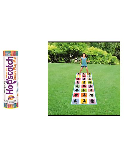 Clever Kids Hands & Feet Hopscotch Jumbo Play Mat – Multicolor (Sold by ToyBuddy)