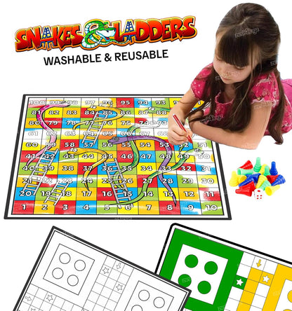 5-in-1 Reusable & Washable Coloring Mat for Kids | DIY Sketch & Drawing Art & Craft Set | Non-Toxic, Easy Clean | Pack of 5 | Perfect Gift for Boys & Girls | ToyBuddy.in