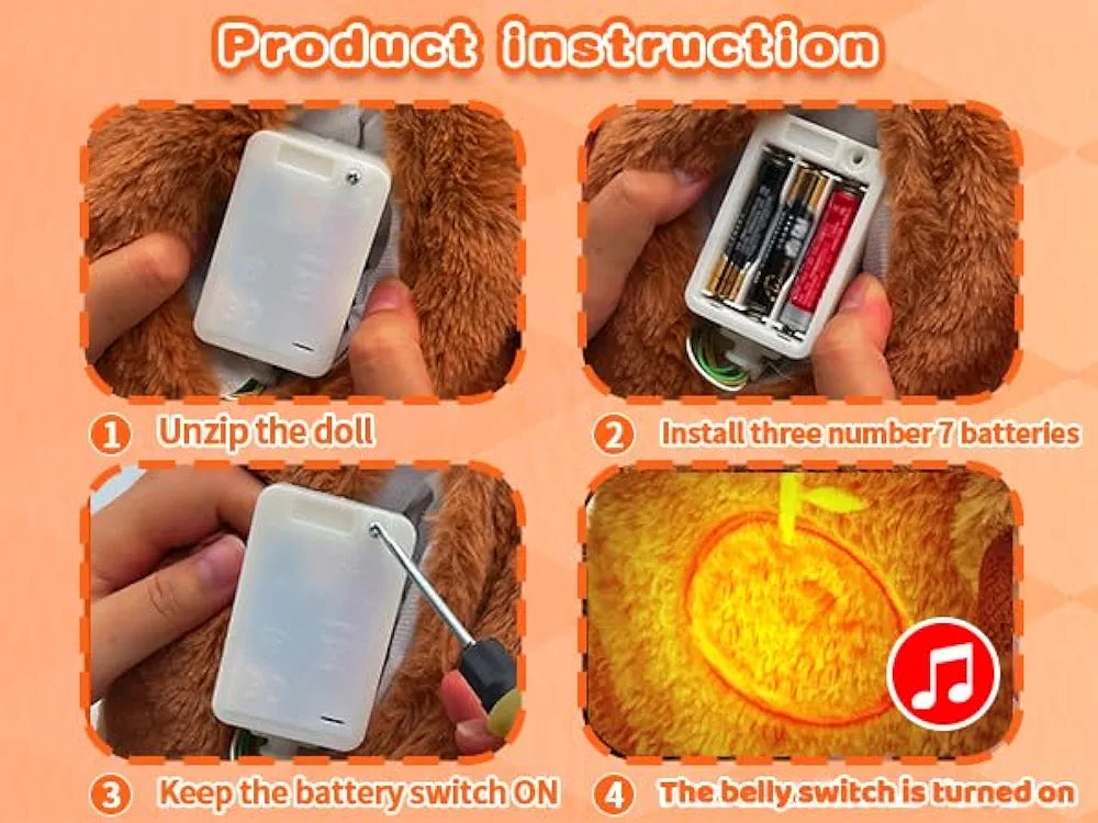 Rhythmic Breathing Teddy – Soothing Sleep Companion for Babies & Kids