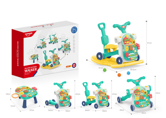5-in-1 Multi-Functional Baby Walker – Activity, Ride-On & Learning Center