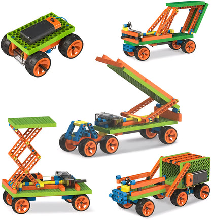 BLIX Power Screw – Robotics & STEM Building Kit for Kids (7-in-1 Motorized Models)