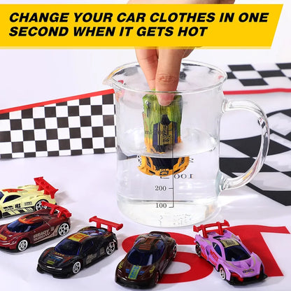 6-Pack Color Changing Alloy Cars – Magic Water-Activated Toy Set