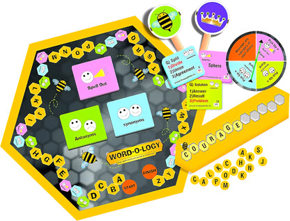 ToyBuddy Word-o-Logy™ Board Game – Fun Spelling & Vocabulary Challenge for Kids (Ages 6+)