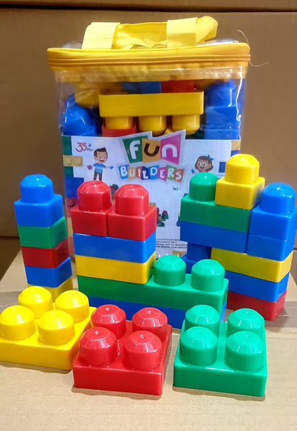 Fun Builders Blocks – 35-Piece Creative Building Set for Kids