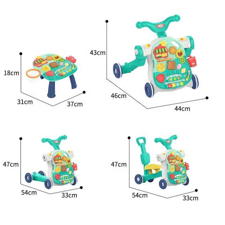 5-in-1 Multi-Functional Baby Walker – Activity, Ride-On & Learning Center