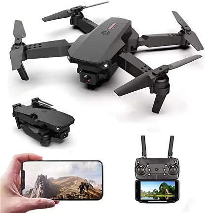 Foldable 4K Mini Drone with Dual Camera, WiFi FPV & Altitude Hold – Perfect Gift for Boys & Beginners