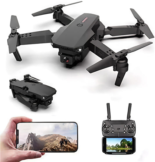 Foldable 4K Mini Drone with Dual Camera, WiFi FPV & Altitude Hold – Perfect Gift for Boys & Beginners