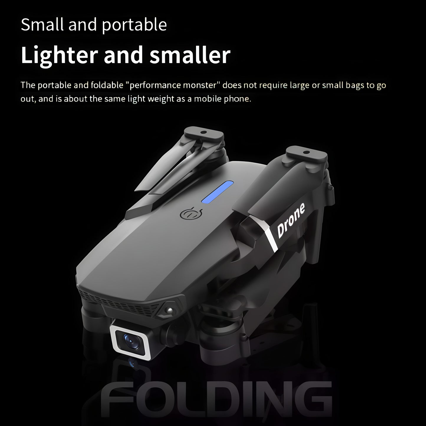 Foldable 4K Mini Drone with Dual Camera, WiFi FPV & Altitude Hold – Perfect Gift for Boys & Beginners