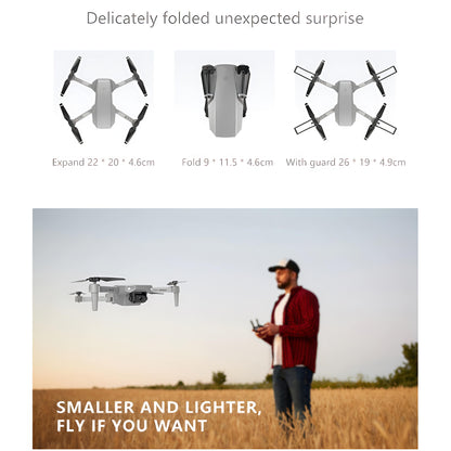 Foldable 4K Mini Drone with Dual Camera, WiFi FPV & Altitude Hold – Perfect Gift for Boys & Beginners