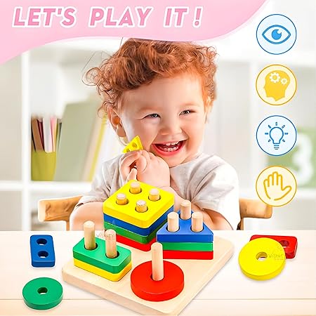 Shape & Colour Stacking Toy – Fun Learning for Little Hands