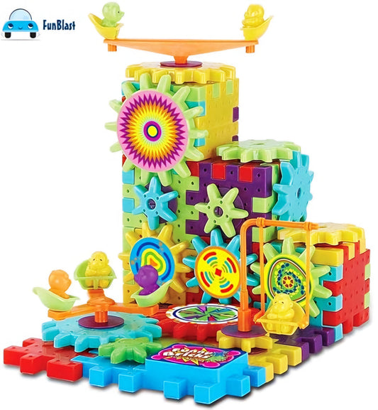 Gears & Building Blocks Set – 81-Piece Creative Construction Toy for Kids!