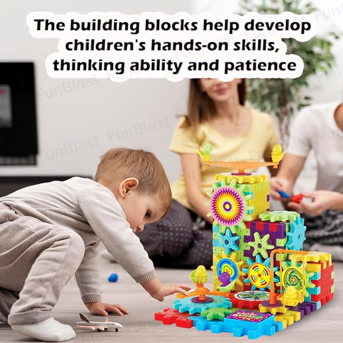 Gears & Building Blocks Set – 81-Piece Creative Construction Toy for Kids!