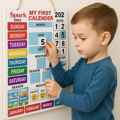 My First Magnetic Calendar – Daily Learning Toy with Mood, Weather, Days & Months | Preschool Educational Toy for Kids | ToyBuddy