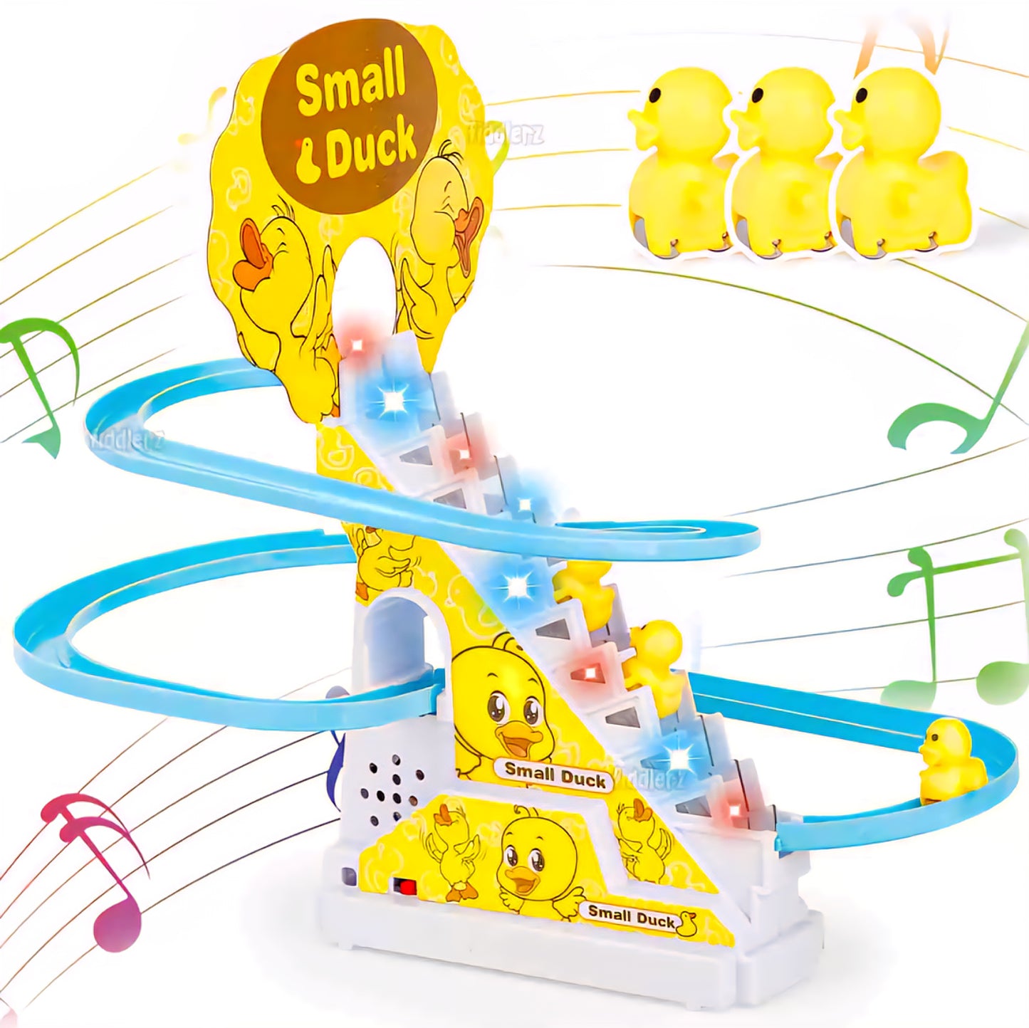 Duck Track Battery-Operated Musical Toy | Lights, Movement & Sound | Early Learning Toy for Toddlers | Sold by ToyBuddy