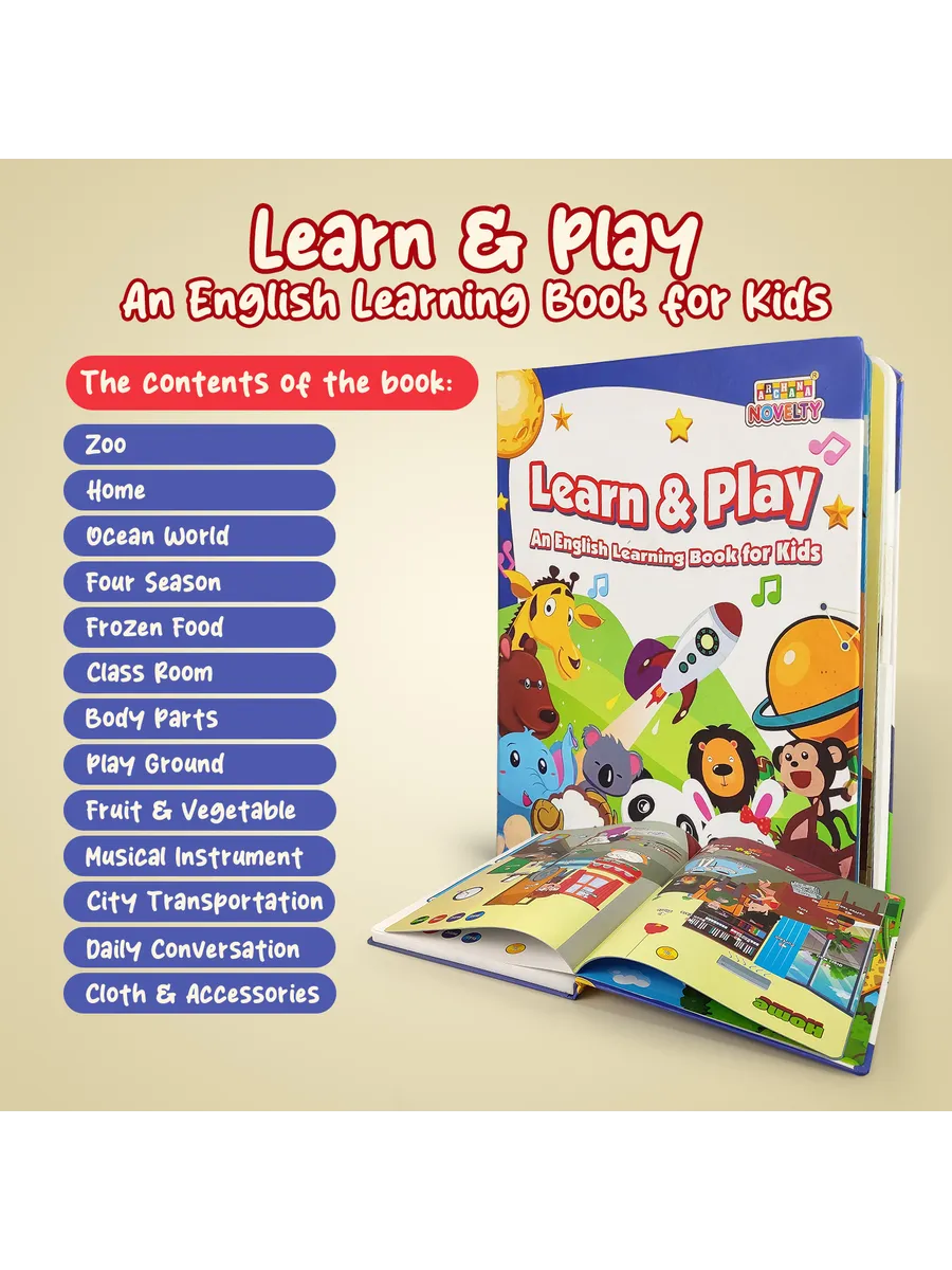 Learn and Play – English Interactive Learning Book for Kids